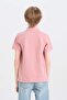 100% Cotton Polo Collar Basic Plain Short Sleeve T-Shirt for Boys D7797A825Sm - 8