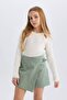Girls' Gabardine Shorts Skirt D9302A825SP - 4