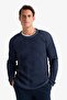 Standard-Fit-Strickpullover mit Rundhalsausschnitt E0992AX24WN - 3