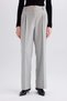 Wide Leg High Waist Wide Straight Leg Flannel Trousers E6127Ax24Wn - 4