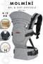 Plus 4-12 kg Ergonomic Kangaroo Multi-Directional Adjustable Carrier with Waist & Back Support Gray