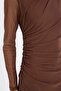 Bodycon Figure-Hugging Mock Neck Tulle Long Sleeve Maxi Dress E3548AX24WN - 4
