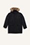 Water Repellent Parka Coat Detachable Faux Fur Collar Hooded Plush Lining Boys C8783A824Wn - 8
