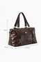 Oversized Bitter Brown Soft Leather Women's Hand & Shoulder Bag – Stylish Spacious Bag for Sports, Daily Use, and Short Trips - 5