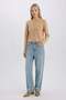 Regular Fit Crew Neck Basic Plain Buttoned Knitwear Cardigan C1500Ax24Wn - 2