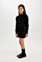 Girl's Black Stone Skirt D1389A824Wn - 4