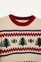 New Year's Themed Crew Neck Knitwear Sweater for Boys C9634A824Cw - 8