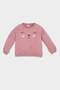 Baby Girl Crew Neck Printed Soft Furry Inside Sweatshirt D7207A524Wn