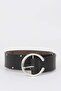 Women's Faux Leather Jean Belt E1279Axns
