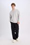 Boxy Fit Crew Neck Printed Sweatshirt X8282Az24Au - 2