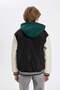 Detachable Hooded College Collar Zippered Bomber Jacket Coat Boys C5983A824Wn - 6