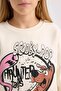 Ecru Scooby Doo Relax Fit Crew Neck Sweatshirt for Girls D2827A824Wn - 5