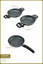 Athelas 3-Piece Granite Pan and Skillet Set Gray (16-18-24 cm) - 2