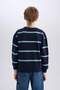 Oversized Wide Fit Crew Neck Printed Sweatshirt Boy's D1907A824Wn - 6