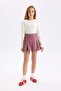 Fitted Crew Neck Knitwear Sweater for Girls D1393A824Wn - 2