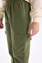 Cargo Pocket Elastic Waist Jogger Sweatpants Girls D2292A824Wn - 5