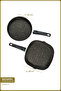Carolin 2 Piece Grill Pan Set Black (26 cm -28 cm) - 2