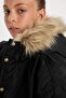 Girl's Hooded Zippered Pocket Coat - C5488A824Wn - 7