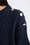 Relax Fit Crew Neck Sweater with Hem Detail D8584Ax24Wn - 5