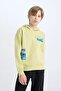 Boy's 2-Piece Set Hooded Printed Sweatshirt with Elastic Waist Jogger Pants Sweatpants D5222A824Wn - 4