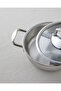Glow Steel Glass Lid Pan 18X5 cm Silver - 3