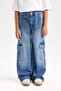 Wide Leg Cargo Wide Leg Jean Trousers for Girls C8540A824Au - 2