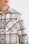 Regular Fit Checked Flannel Pocket Detail Long Sleeve Shirt D3499Ax24Wn - 5