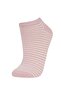 Women's Glittery 7-Pack Cotton-Pack Booties Socks C6415Axns - 7