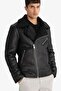 Warm Slim Fit Faux Fur Lined Zipper Pocket Suede Leather Winter Jacket Coat C5636Ax24Wn - 4