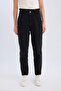 100% Cotton Paperbag Elastic Waist Short Leg Jeans D4309Ax24Au - 4