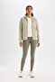 Fit Standard Fit Zippered Skuba Diver Fabric Cardigan 3155097 - 5