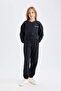 2-Piece Set Printed Sweatshirt Elastic Waist Sweatpants Girls D4054A824Wn - 3