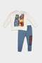 Baby Boy 2-Piece Set Marvel Sweatshirt Elastic Waist Jogger Sweatpants D4665A524Au