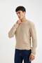Relax Fit Crew Neck Collar Combed Cotton Knitwear Sweater D3290Ax24Au - 5
