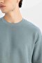 Boxy Fit Crew Neck Short Sleeve Basic Solid T-Shirt 3155104 - 5