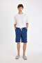 Pocketed Regular Fit Patterned Shorts Pajama Bottoms - D5143ax24hs - 2