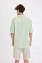 Relax Fit Apache Collar Cotton Short Sleeve Shirt D8325Ax24Hs - 5