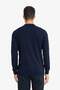Navy Blue Standard Fit Regular Cut Zippered Polo Collar Knitwear Sweater D0621Ax24Au - 6