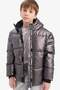 Warm Water Repellent Hooded Fleece Lined Puffer Coat Boy's C5524A824Wn