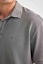100% Cotton New Regular Fit Short Sleeve Pique Polo T-Shirt D5992Ax24Sm - 5