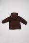 Baby Boy Waterproof Snap Detail Hooded Ribbed Sleeve Zippered Puffer Coat C3460A524Wn - 5
