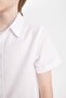 Regular Fit Textured Short Sleeve White Shirt for Boys B0776A824Au - 5