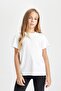 Girl's Regular Fit Crew Neck Short Sleeve T-Shirt D8506A8Ns - 4