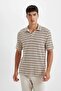 Regular Fit Short Sleeve Knitwear Polo T-Shirt D4818Ax24Sm - 4