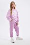 Girl's Elastic Waist Jogger School Sweatpants with Pockets C7671A824Au - 3
