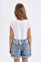 Crew Neck Crop Short Sleeve T-Shirt Girls D6079A824Sp - 6