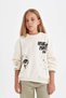 Girl's Powerpuff Girls Oversize Wide Fit Crew Neck Sweatshirt - 3