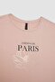 Printed Crew Neck Short Sleeve T-Shirt D3322Ax24Hs - 8