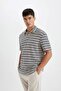 Regular Fit Polo Neck Knitwear Short Sleeve T-Shirt D4818Ax24Sm - 3