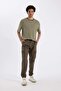 Boxy Fit Crew Neck Striped Short Sleeve Heavy Fabric T-Shirt B5910Ax24Au - 2